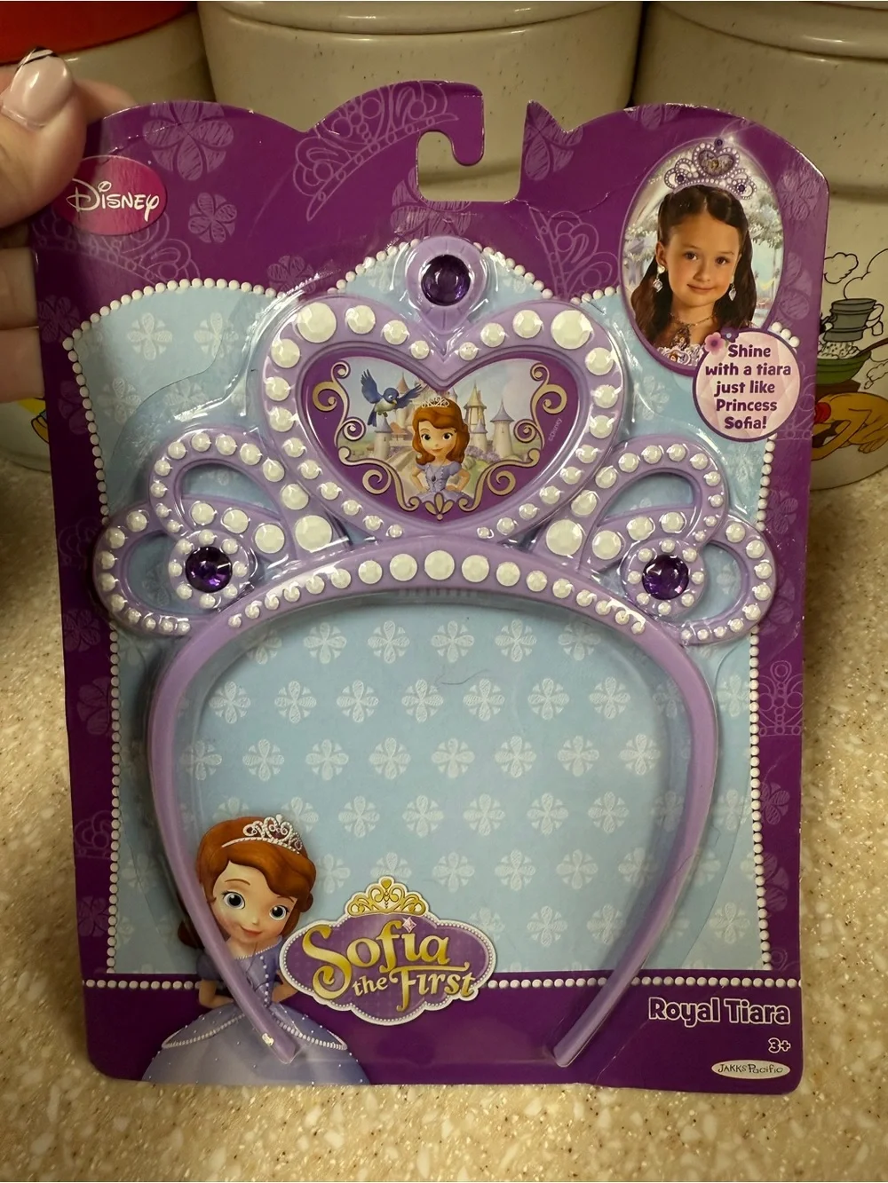 Disney Sofia the First Lavender Princess Tiara Headband with Purple Gems 2014